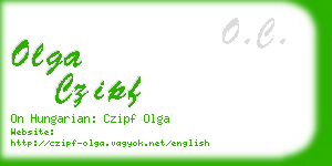 olga czipf business card